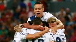 El Puebla tuvo un momento de felicidad.