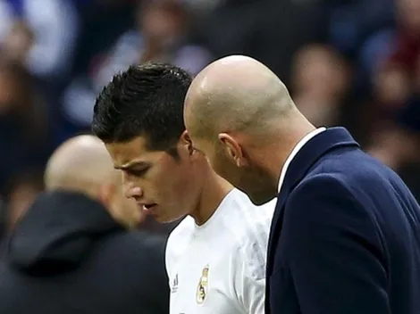 ¿Espaldarazo de Zidane? James, convocado para clásico vs. Atlético de Madrid