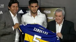 Boca presentó oficialmente a Carlos Zambrano como el segundo refuerzo