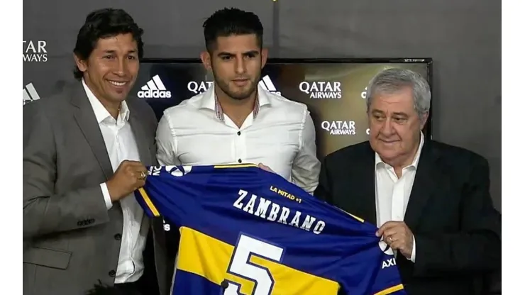 Boca presentó oficialmente a Carlos Zambrano como el segundo refuerzo