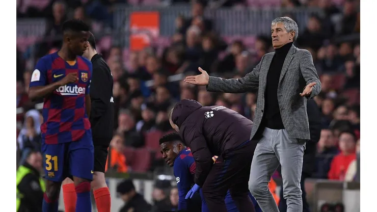 La autocrítica de Quique Setién aún después del 5-0 de Barcelona