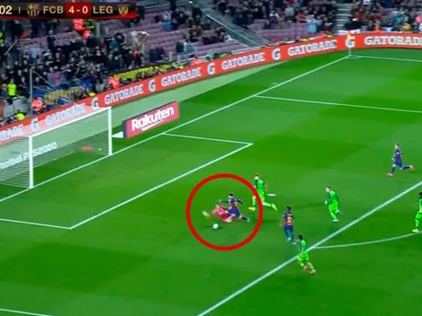 Rakitic lo asistió 'a lo Iniesta' y Messi le puso la guinda a la goleada del Barça