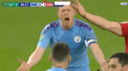 Se hizo viral: el reto de De Bruyne a Otamendi en la última del partido