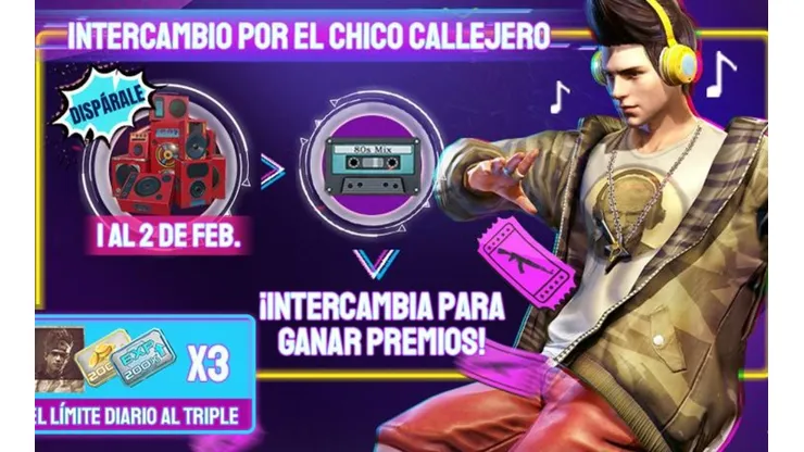 Free Fire anuncia un evento que entregará ¡Triple de Oro y Experiencia!