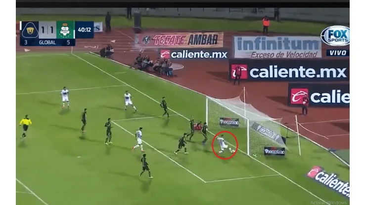 ¡El VAR ya! El gol del 2-1 que le anularon insólitamente a Pumas ante Santos
