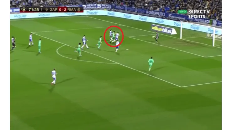 Así fue el gol de Vinicuis Jr gracias a la asistencia de James Rodríguez.