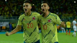 Colombia festeja su victoria ante Venezuela en el torneo Preolímpico.