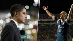 El argentino le envió un regalo al periodista de TUDN.