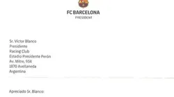 Un poco tarde: Barcelona felicitó a Racing por ganar el Trofeo de Campeones