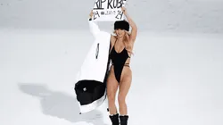 Kinsey Wolanski, la modelo que invadió la final de Champions, homenajeó a Kobe Bryant