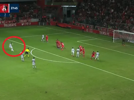 Directo al ángulo: el gol de tiro libre de Correa ante Toluca