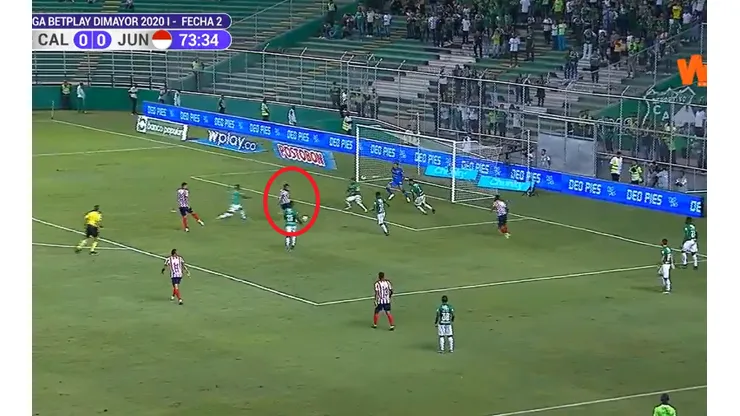 Miguel Ángel Borja sigue dando espectáculo, pero el palo le negó el gol