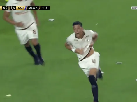 Alonso puso el 1-0 de cabeza para Universitario en la Copa Libertadores