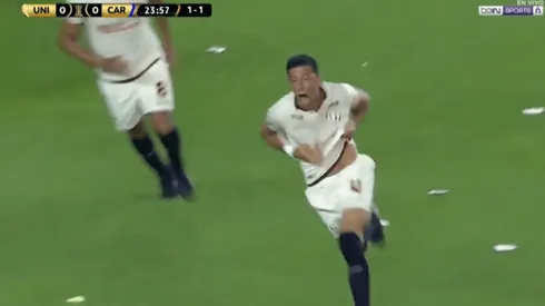 Alonso metió su primer gol con Universitario.