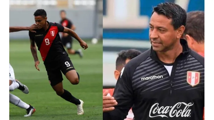 Solano es el entrenador de la Sub23 y su 9 es Olivares.
