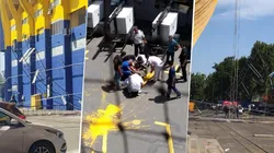 Un obrero que pintaba la Bombonera cayó y fue internado