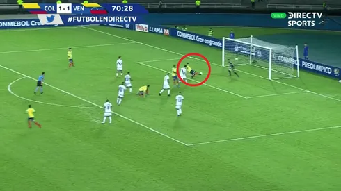 Herrera corrió desnudo por la cancha y Atuesta solo tuvo que empujarla