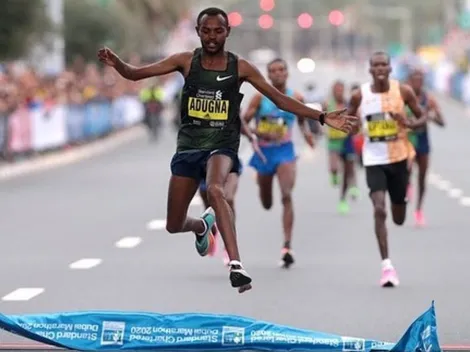 ¡Llegaron todos juntos! La maratón de Dubai tuvo un final increíble