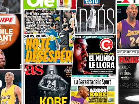 Pablo Pérez sí, Kobe Bryant no: Twitter destruyó a Diario Ole por su tapa