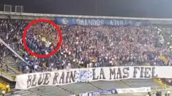 Video: registran disturbios entre propios hinchas de Millonarios en El Campín