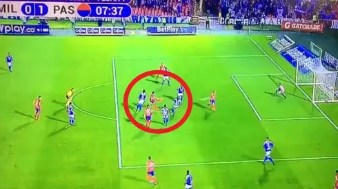 Así fue el gol del Deportivo Pasto en el duelo contra Millonarios.