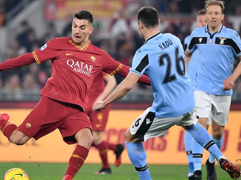 Roma y Lazio empataron en un clásico que nos regaló el gol más extraño