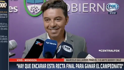 Gallardo, sobre su "mal pase" a Nacho Fernández: "La terminé cagando"