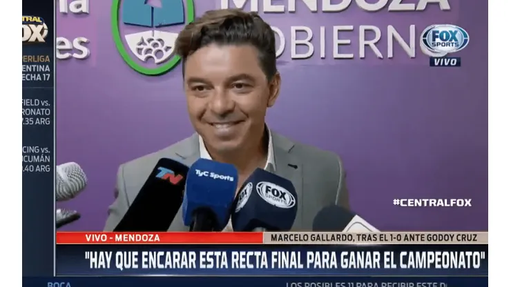 Gallardo, sobre su "mal pase" a Nacho Fernández: "La terminé cagando"