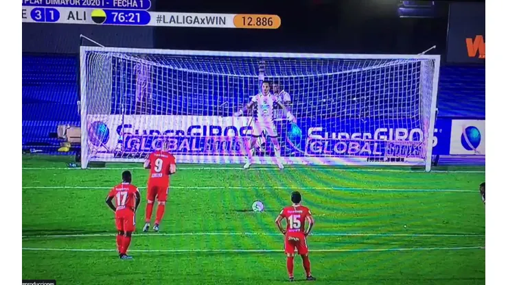 Así fue el segundo gol de Michael Rangel en el duelo entre América y Alianza Petrolera.