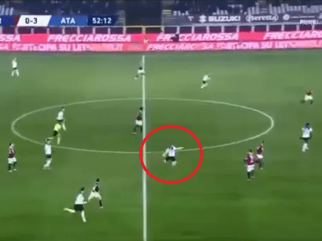 Hizo rápido un tiro libre, le pegó desde mitad de cancha ¡y marcó un golazo!