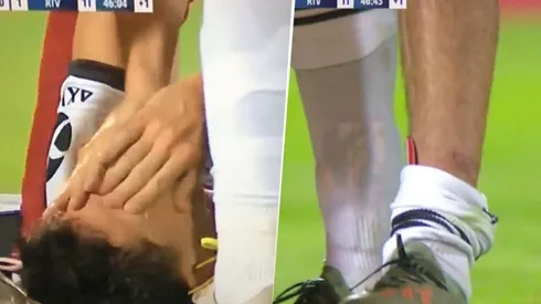 ¿Amarilla? A Nacho Fernández casi lo rompen todo contra Godoy Cruz