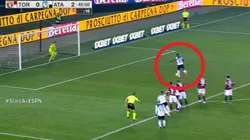 Así fue el primer gol de Duván Zapata en 2020 con el Atalanta.