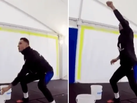 Puro reflejo: Keylor subió un video de un particular ejercicio de arqueros