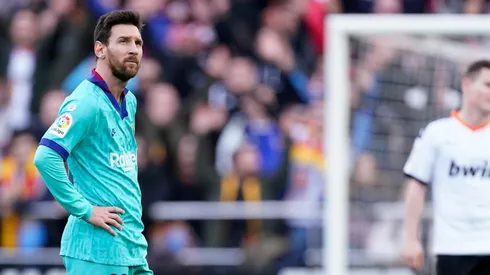 Foto de Lionel Messi, jugador de Barcelona.