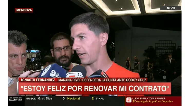 Nacho Fernández contó cuáles fueron los motivos para renovar en River