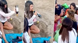 Video viral: ella logró sacar el corcho de forma milagrosa y la amamos