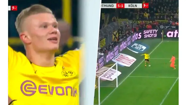 ¡Está totalmente loco! ¡Haaland entró y marcó dos goles en diez minutos!