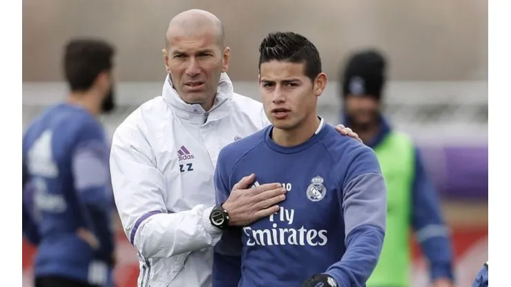 Las cinco razones de James para no rendirse con Zidane