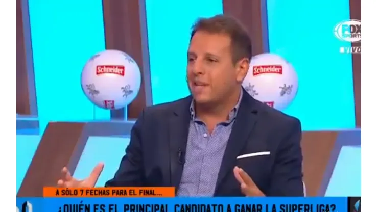Foto del periodista de Fox Sports.