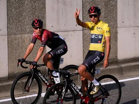 Como un colombiano más, Egan Bernal se hidrata con una ‘pola’