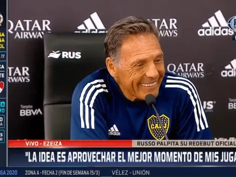 Su sonrisa lo dice todo: Russo habló sobre su vuelta a la Bombonera