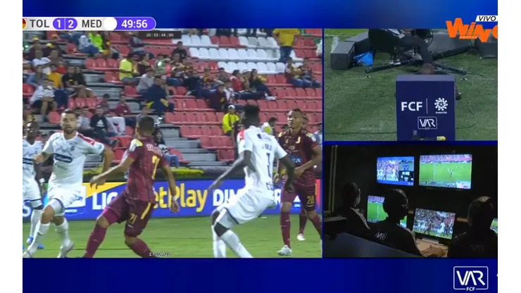 Así intervino el VAR pro primera vez en la Liga BetPlay I-2020.