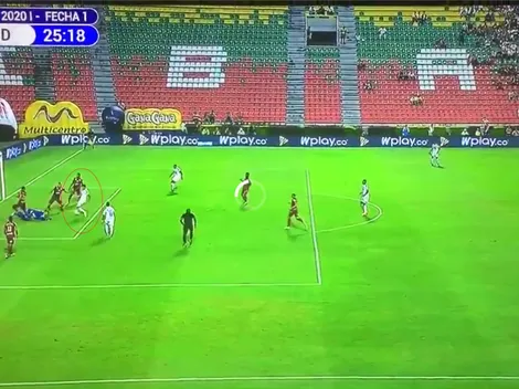 Tremendo error de Montero que le dio el empate al Medellín