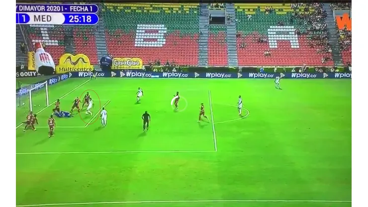 Tremendo error de Montero que le dio el empate al Medellín