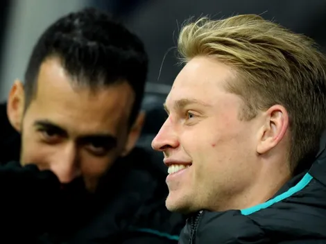 Lo contó De Jong: el gesto que tuvo Busquets con él y su novia