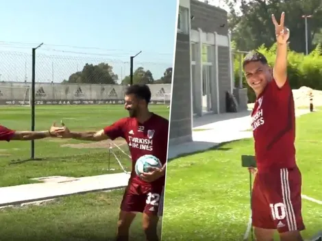 Video: el golazo de Juanfer Quintero en el entrenamiento de River