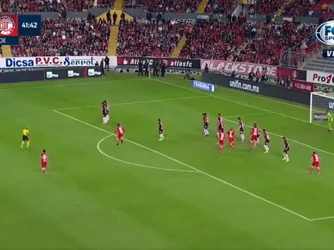 ¡Descontó Toluca! La visita llegó al gol con un zapatazo de Castañeda