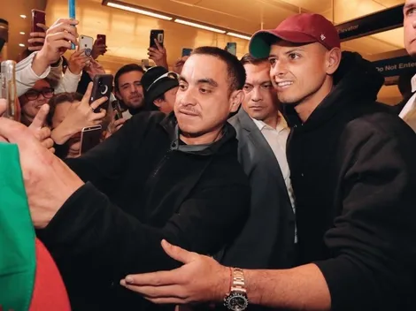 ¡Video! Una multitud recibió a Chicharito en Los Angeles