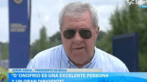 Ameal sobre D'Onofrio: "Es un excelente dirigente, buena persona"