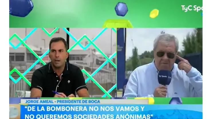 Ameal le pegó a la dirigencia de Angelici cuando le preguntó Martín Arévalo